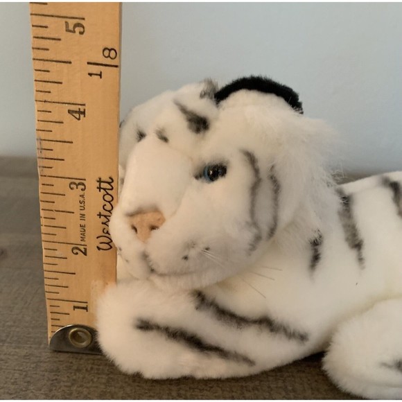 Wildlife Artist Conservation Collectibles 8” White Tiger Plush Realistic Stuffed - Picture 6 of 13
